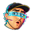 Glitch emote: Towards Night breaking up like a bad signal